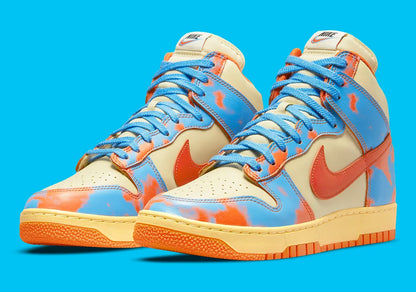 Nike Dunk High Orange Acid Wash Herran