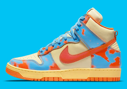 Nike Dunk High Orange Acid Wash Herran