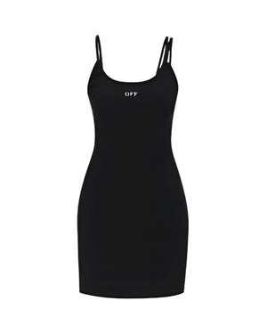 Off-White 'Off Stamp' Rib Basic Tank Dress