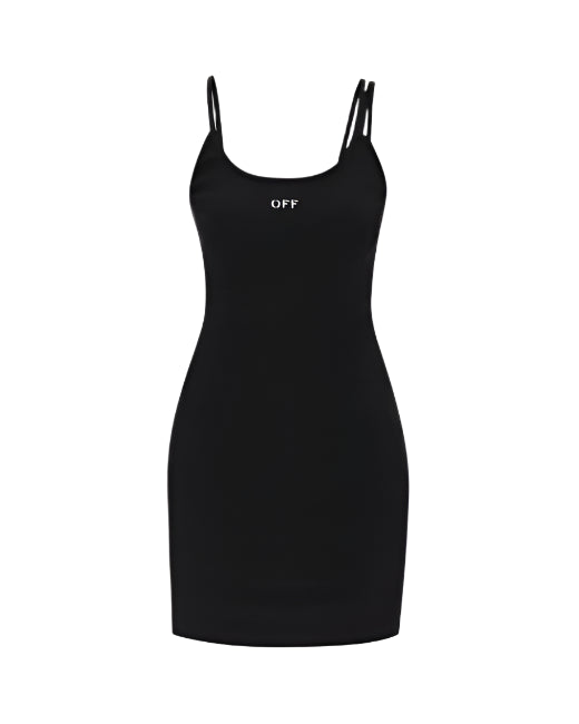 Off-White 'Off Stamp' Rib Basic Tank Dress