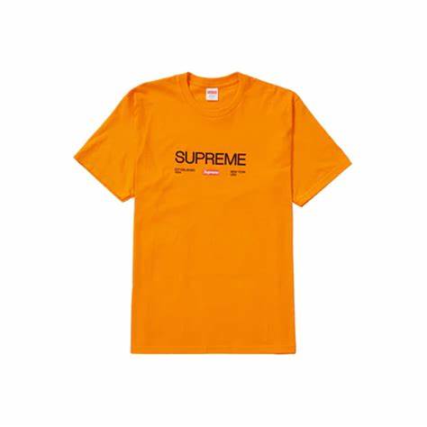 orange supreme knit shirt