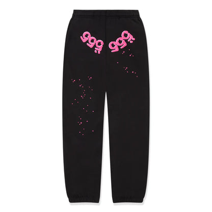 Sp5der Angel Number Sweatpant Black