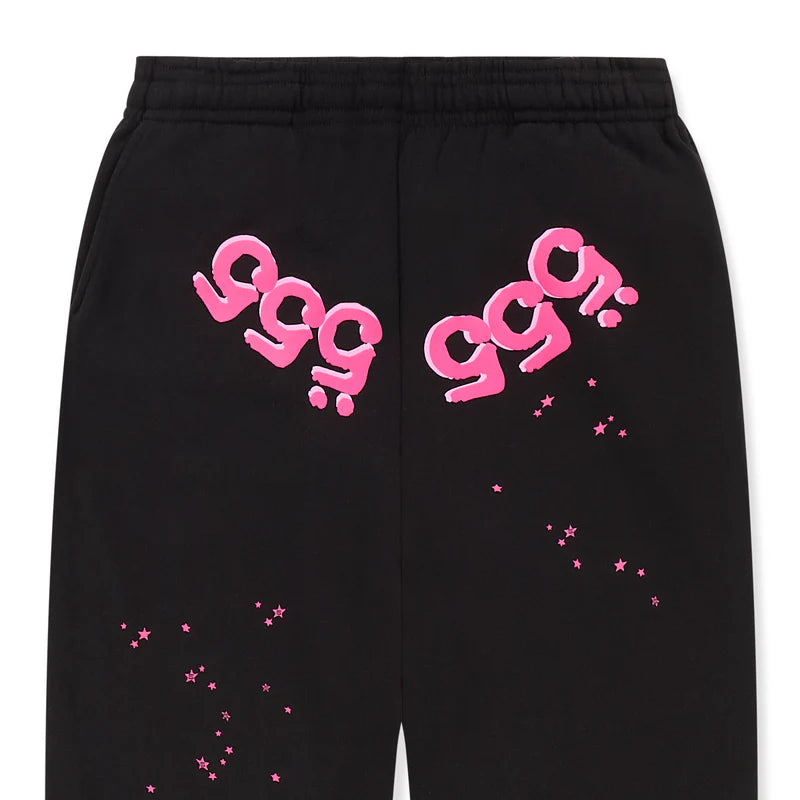 Sp5der Angel Number Sweatpant Black