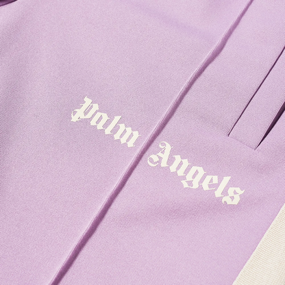 PALM ANGELS CLASSIC TRACK PANT LILAC & WHITE