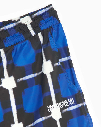 Marcelo Burlon Logo Check Nylon Men's Jogger Pants