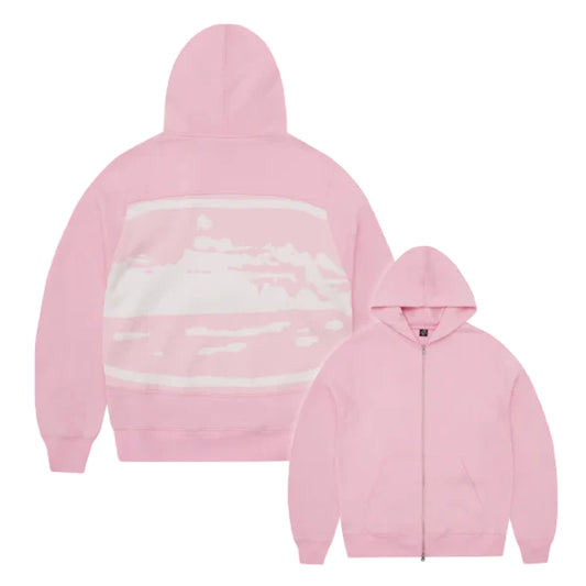 Corteiz Hybrid Jacquard Knit Alcatraz zip hoodie