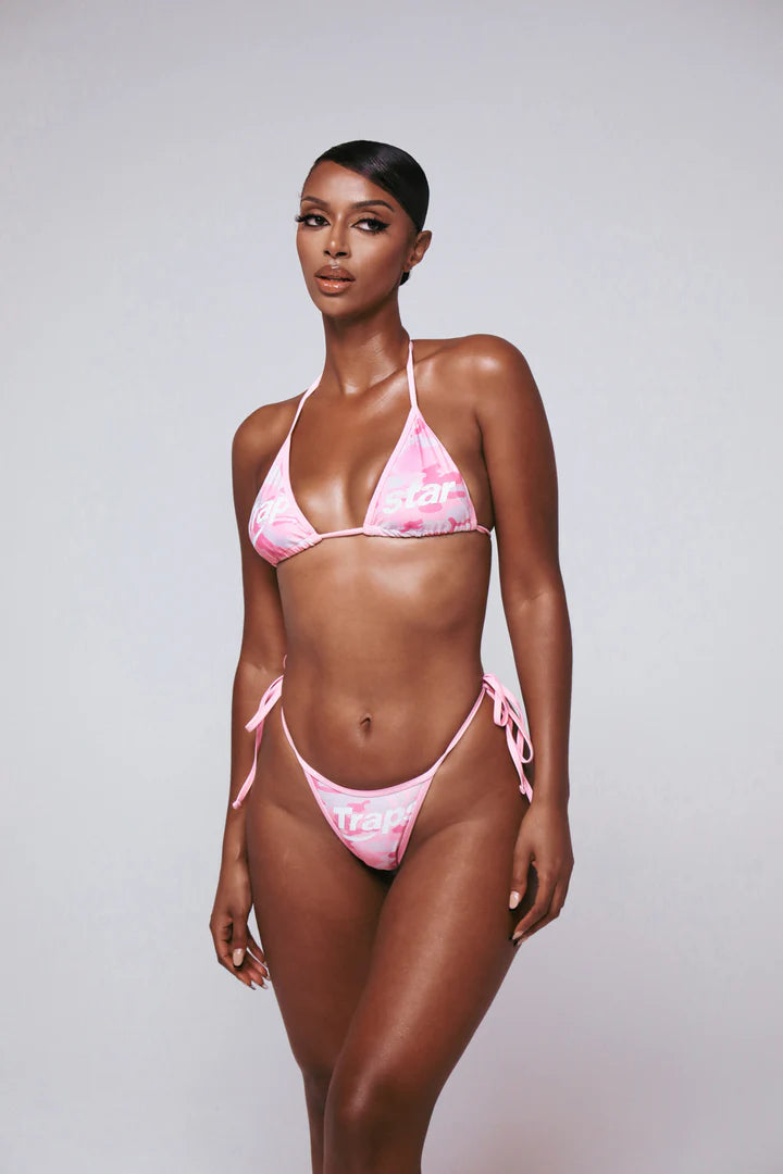 Trapstar HYPERDRIVE BIKINI TOP - PINK CAMO