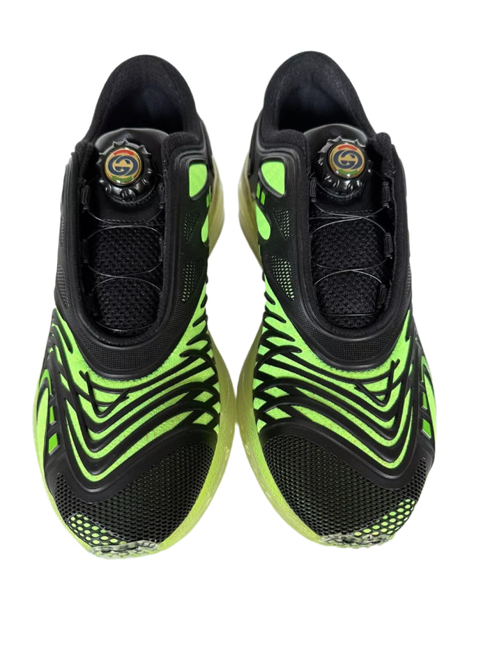 GUCCI Rubber Mens Ultrapace R Mid Top Sneakers
