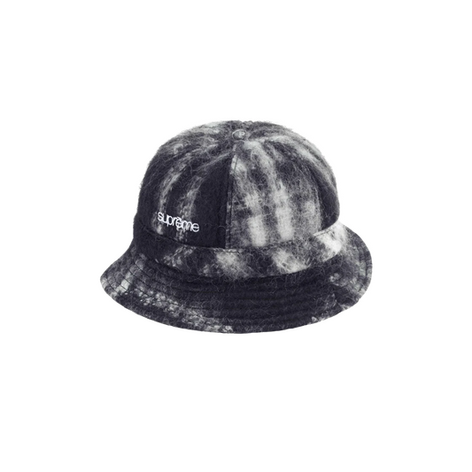 Supreme Mohair Plaid Bell Hat 'Black'