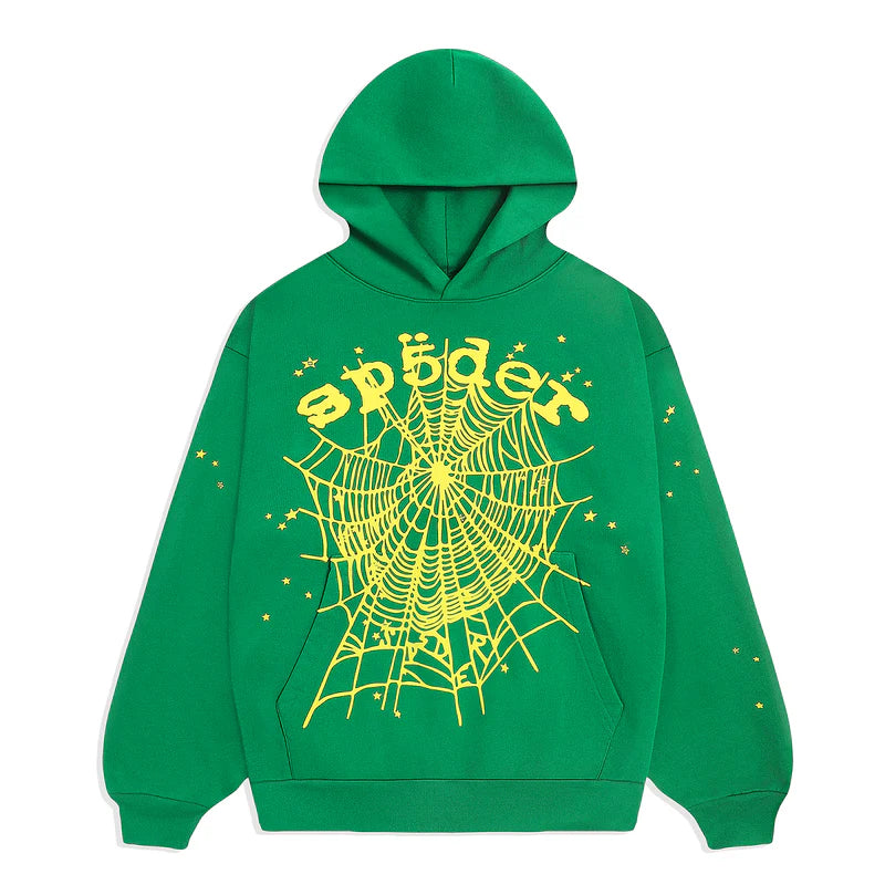 Sp5der Star OG Web V2 Hoodie 'Slime Green'
