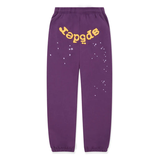 SP5DER PURPLE STAR OG WEB V2 SWEATPANT