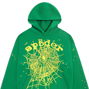 Sp5der Star OG Web V2 Hoodie 'Slime Green'