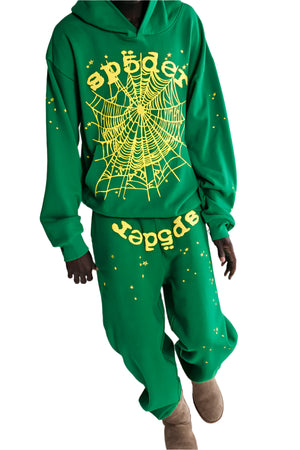 Sp5der Star OG Web V2 Hoodie 'Slime Green'