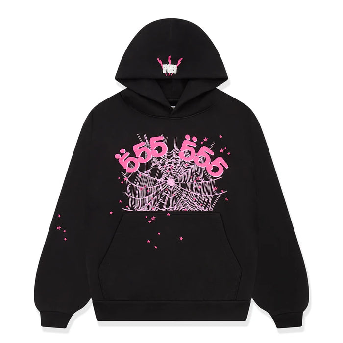 Sp5der Angel Number Hoodie 'Black'