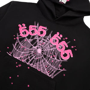 Sp5der Angel Number Hoodie 'Black'