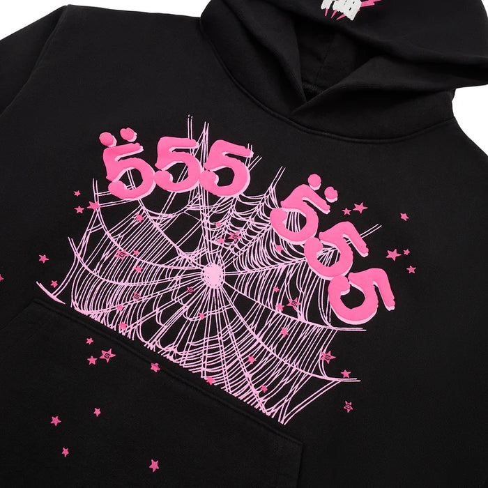 Sp5der Angel Number Hoodie 'Black'