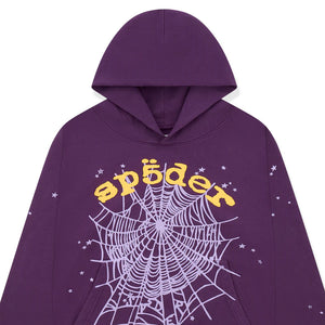 Sp5der Purple Star Og Web V2 Hoodie 'Purple'